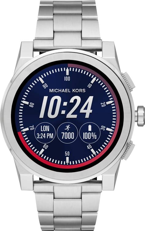 michael kors grayson silver smartwatch|michael kors grayson review.